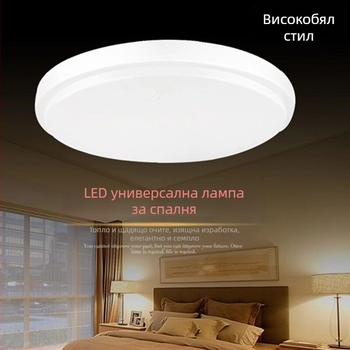 LED кръгла таванна лампа комплект със железно шаси и абажур за DIY осветление в спалня, коридор и балкон