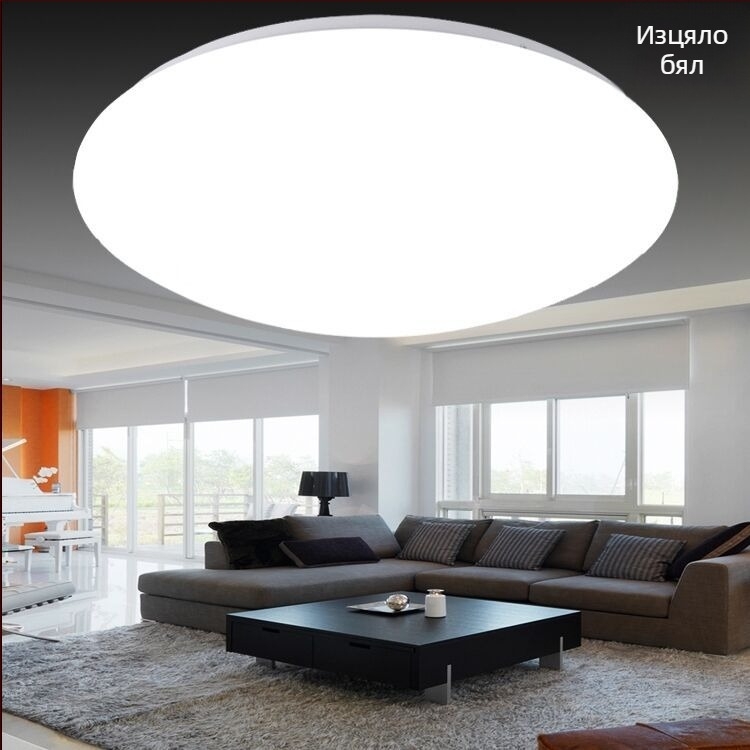 LED кръгла таванна лампа комплект със железно шаси и абажур за DIY осветление в спалня, коридор и балкон