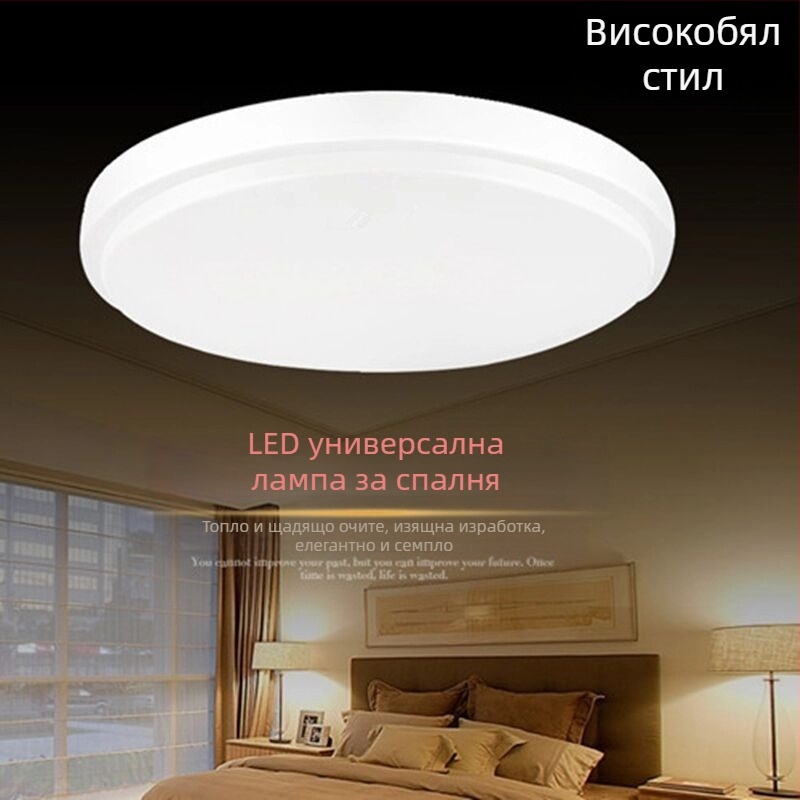LED кръгла таванна лампа комплект със железно шаси и абажур за DIY осветление в спалня, коридор и балкон