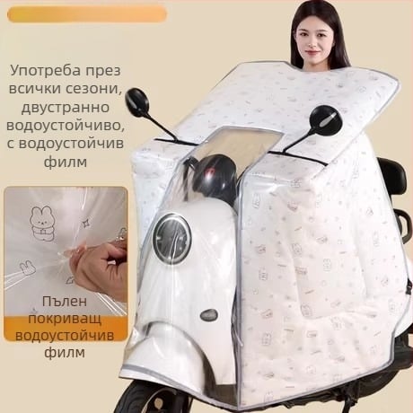 Ветроустойчиво одеяло за електрически превозни средства, водоустойчиво, двустранно, едно парче, универсално за всички сезони, модел 2025