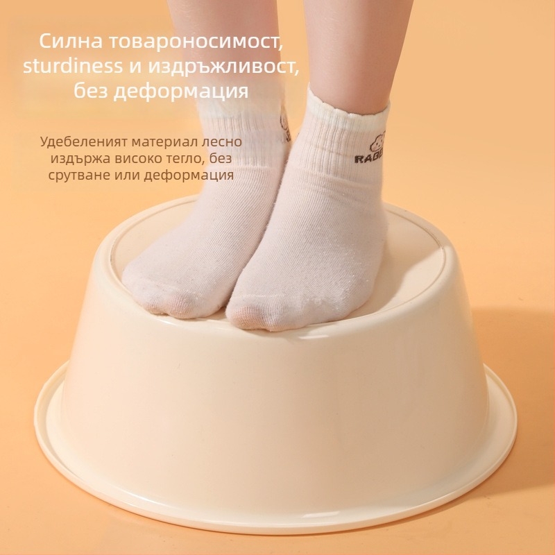 Пластмасов удебелен умивалник за дома – многофункционално корито за миене на зеленчуци, къпане на бебета, миене на крака и лице