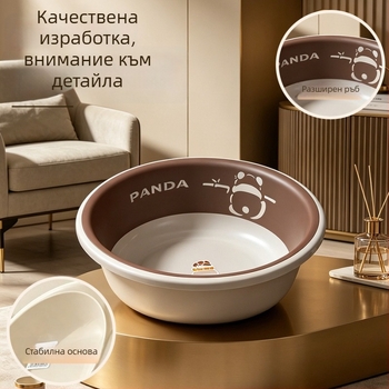 Удебелена пластмасова купа за дома, устойчива и многофункционална за лице, пране и крака