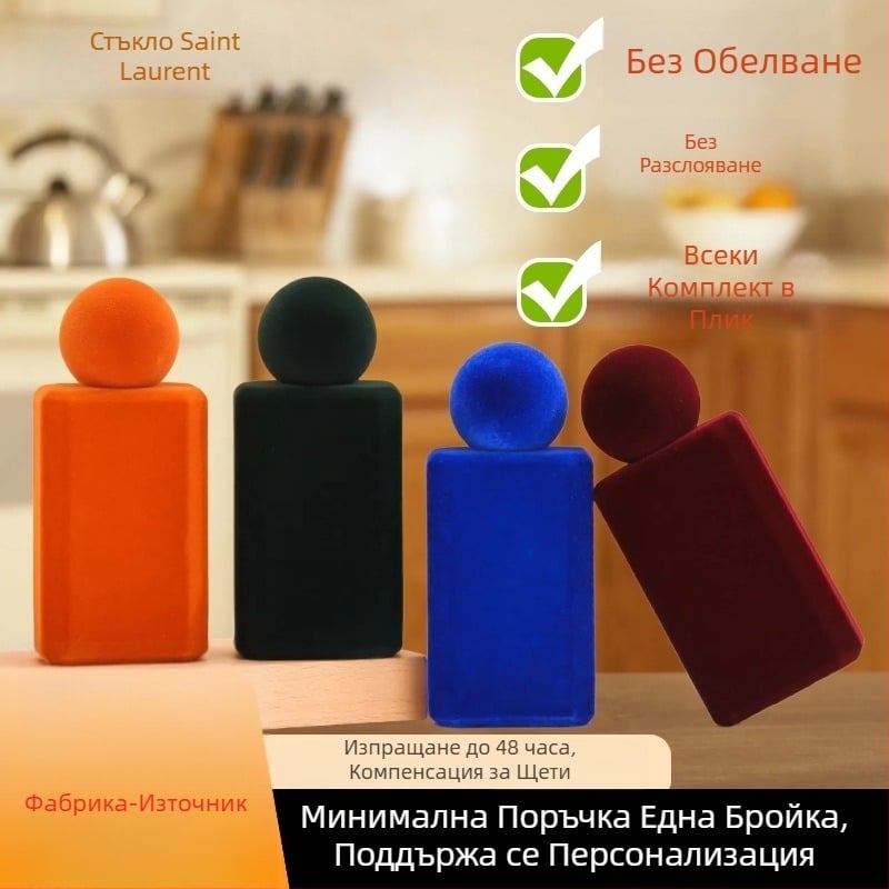 50 ml стъклен флакон за парфюм с капак от цинкова сплав, прозрачен празен флакон, гърло 15 мм