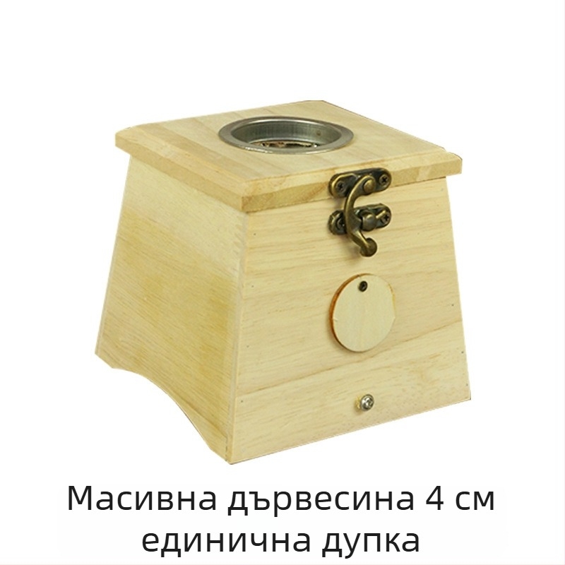 Yaoyibao Дървена кутия за моксибустация с контрол на температурата, рогова закопчалка, големи и малки размери, преносима кутия за моксибустация и устройство за гръб