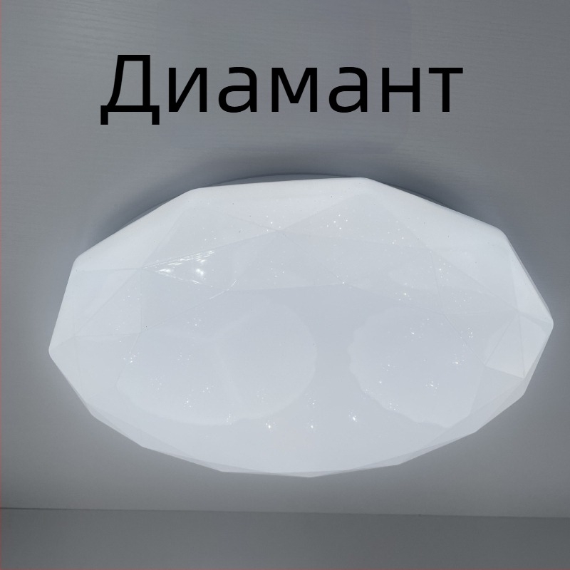 Корпус за абажур с акрилна плоча, универсално таванно LED осветление, кръгло за спалня, пластмасов прозрачен панел