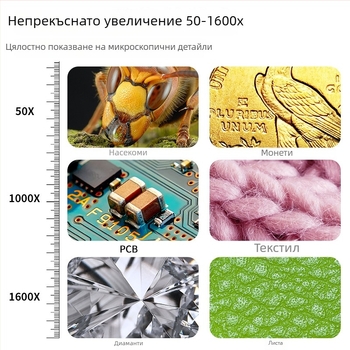 USB цифров микроскоп за преглед на фоликула на косата, преносима камера за изследване на коса и кожа