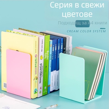 L-образна държач за книги за бюро, настолен органайзер и вертикален модел