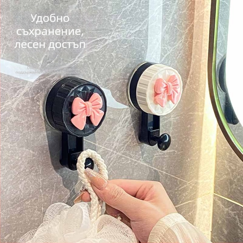 Вакуумна кука за кърпи с лепило, без пробиване, стенен монтаж, за баня и кухня, с товароносимост
