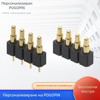 POGOPIN 12-пинов конектор с пружинен щифт за антена, позлатен зонд