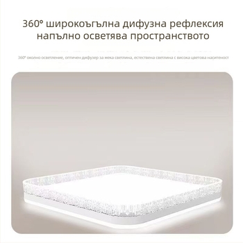 LED таванно осветление за хол и трапезария, пълноспектърна защита на очите, модерен минималистичен дизайн
