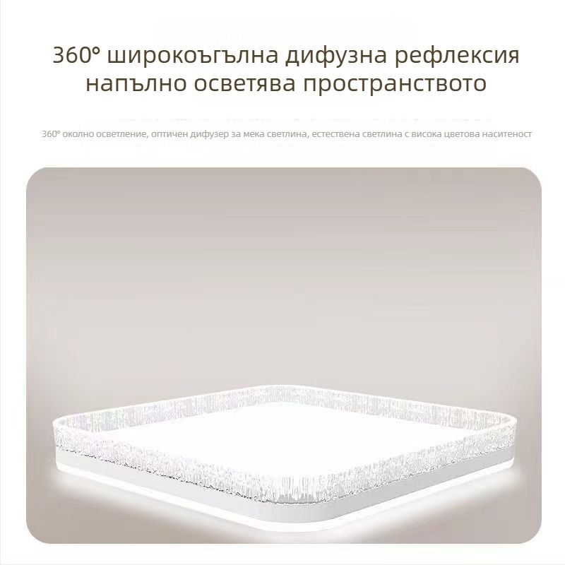 LED таванно осветление за хол и трапезария, пълноспектърна защита на очите, модерен минималистичен дизайн
