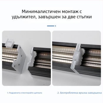 LED петстранична лента лампа за осветление, алуминиево тяло, размер 1200x70x75 мм, подходяща за офис, конферентни зали, фитнес и търговски центрове