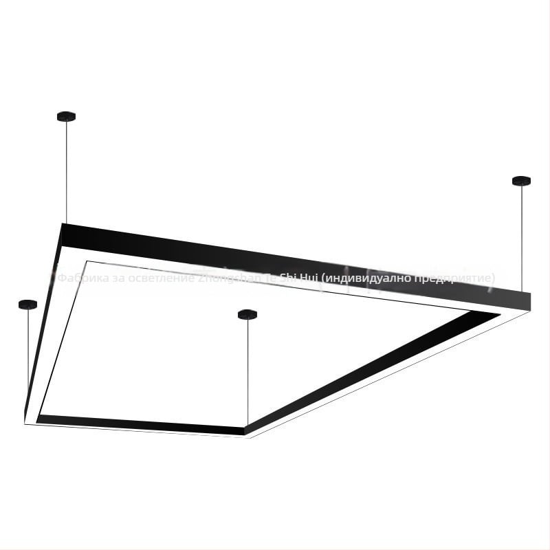 LED модулна линейна подвесна лампа за игрални зали, молове и танцови студия