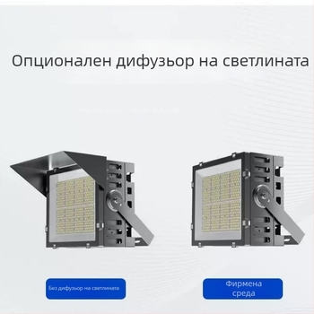 LED квадратен прожектор за открити спортове, висок полюс, осветление за площад и стадион, 200W