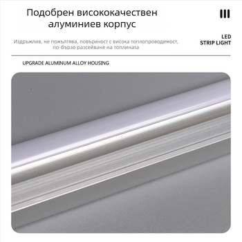 LED интегрирана лампа с монтирана скоба и превключвател за офис осветление, енергоспестяваща и защита на очите, тръба T5/T8