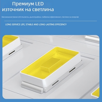 LED интегрирана лампа с монтирана скоба и превключвател за офис осветление, енергоспестяваща и защита на очите, тръба T5/T8