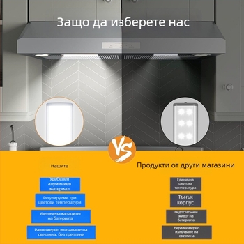 Инфрачервено шкафно осветление – ултра тънка LED лента, магнитно самозалепващо, триецветна температура