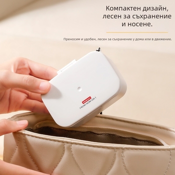 Магнитна шевна кутия, портативен комплект за шиене с игли и конци - висококачествени пособия за ръчно шиене, подходящ за пътуване, общежитие или домашна употреба