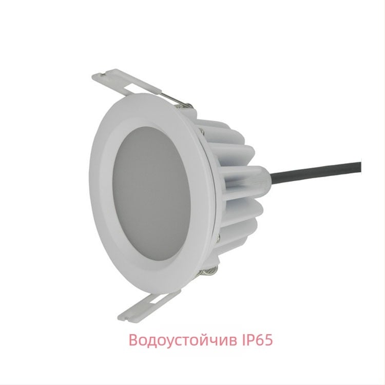 LED вградена таванна светлина, широк диапазон напрежения, водоустойчива и влагозащитена, против запотяване, подходяща за баня и кухня, 5W–24W