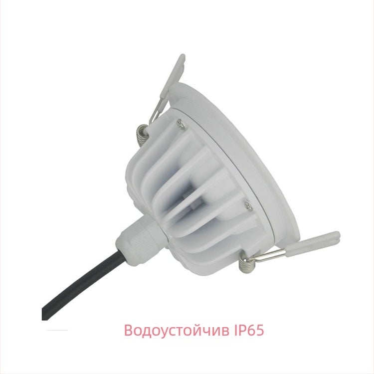 LED вградена таванна светлина, широк диапазон напрежения, водоустойчива и влагозащитена, против запотяване, подходяща за баня и кухня, 5W–24W