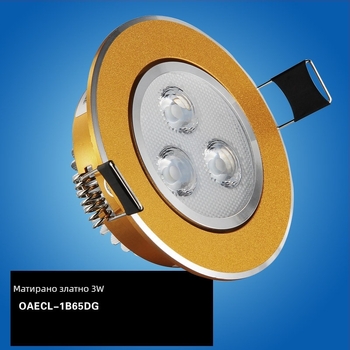 2026 LED вградена таванна светлина, цилиндричен downlight, 3W/5W/7.5W, трицветна димируема светлина за дневна