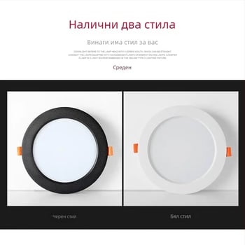 LED downlight с ултра-дебела конструкция, 2,5-инчов, 3W/5W/7W, интегриран висококачествен осветител за стена и таван с антизамъгляващ прожектор