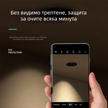Коридорен вграден downlight с COB интелигентен прожектор и дълбок антиблясък