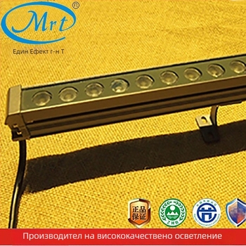 LED високо мощен монохромен RGB прожектор за контур на сграда, 24W