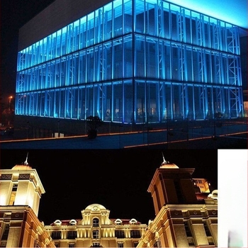 Външна водоустойчива LED миеща светлина за стени, мултицветна, за ландшафта на парка и двора, линейна светлина и прожектор за мостове