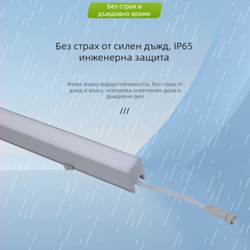 DMX512 Външна контурна светлина 24W за фасади — LED осветление за стени, водоустойчива линейна светлина за сгради