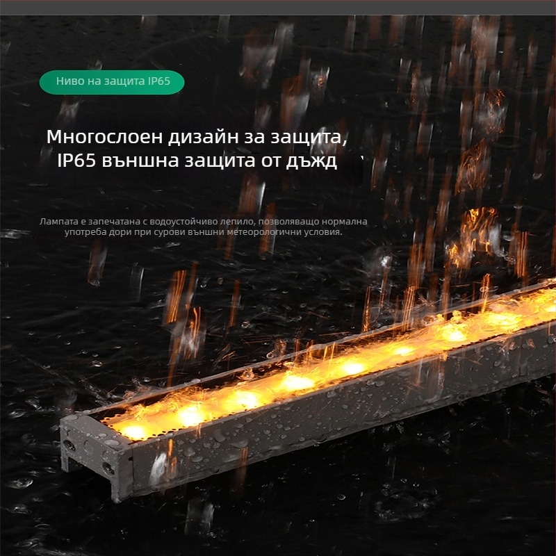 LED водоустойчива линеарна лампа за измиване на стени с PC покритие, ниска мощност, контурно осветление за хотели, паркове и мостове, 512 LED