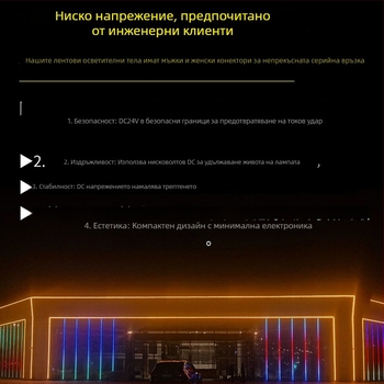 12W външно водоустойчиво LED линейно осветление за рекламни кутии и контури на парапети — твърда LED лента