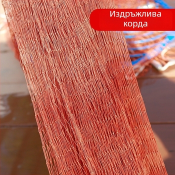 Найлонова безкръгова ръчна мрежа за хвърляне, американски стил, риболовна мрежа