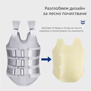 Тораколумбарен фиксиращ бандаж, следоперативна опора при лумбална фрактура, възрастни, ортеза за гръдно-поясен отдел, поясна лента, дишащ и компресивен
