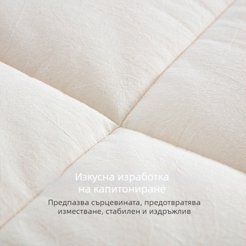 100% памучна завивка със соево влакно, пълнеж от чист памук клас A, удебелена и топла за зимата, хотелски стил за пролет и есен