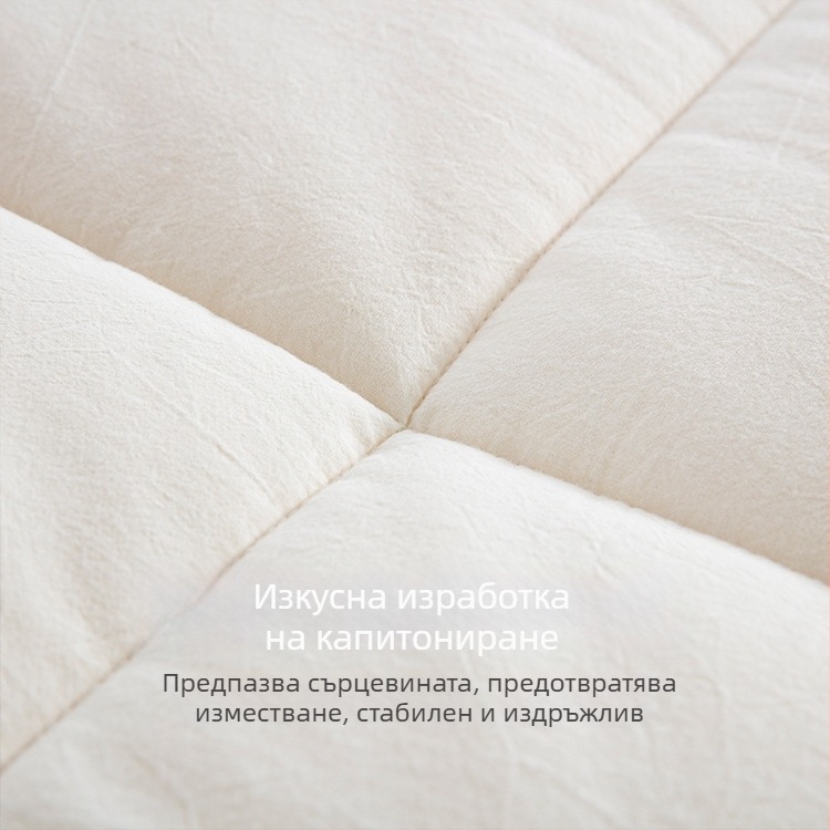 100% памучна завивка със соево влакно, пълнеж от чист памук клас A, удебелена и топла за зимата, хотелски стил за пролет и есен