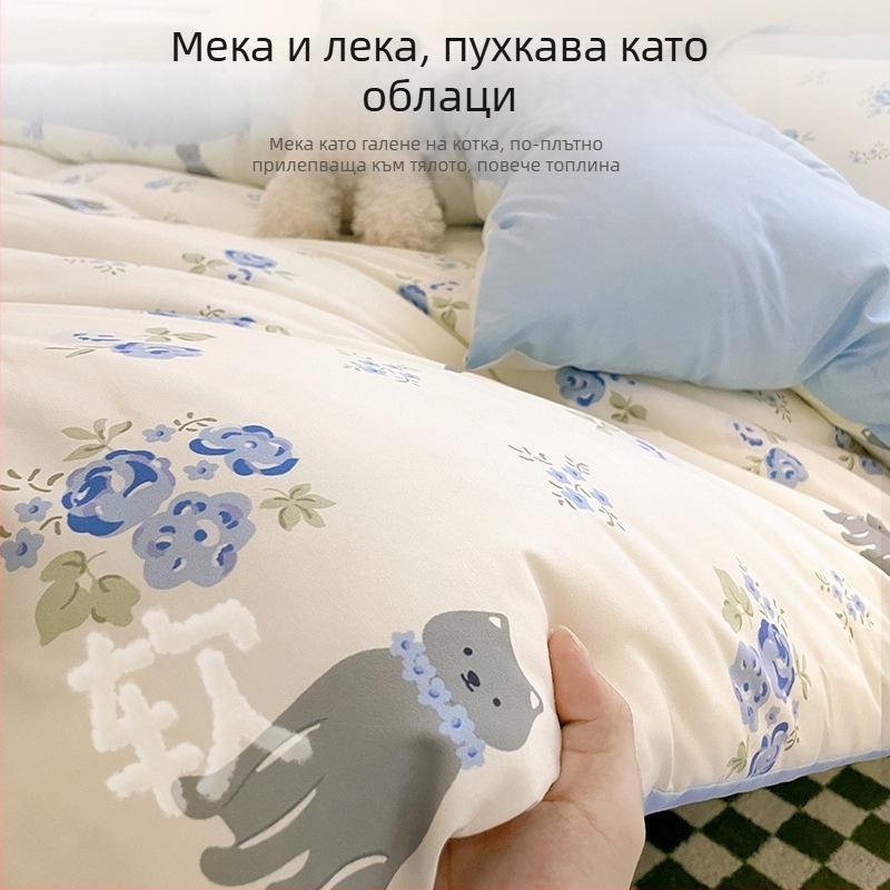Всесезонно тънко одеяло за общежитие, за единично легло