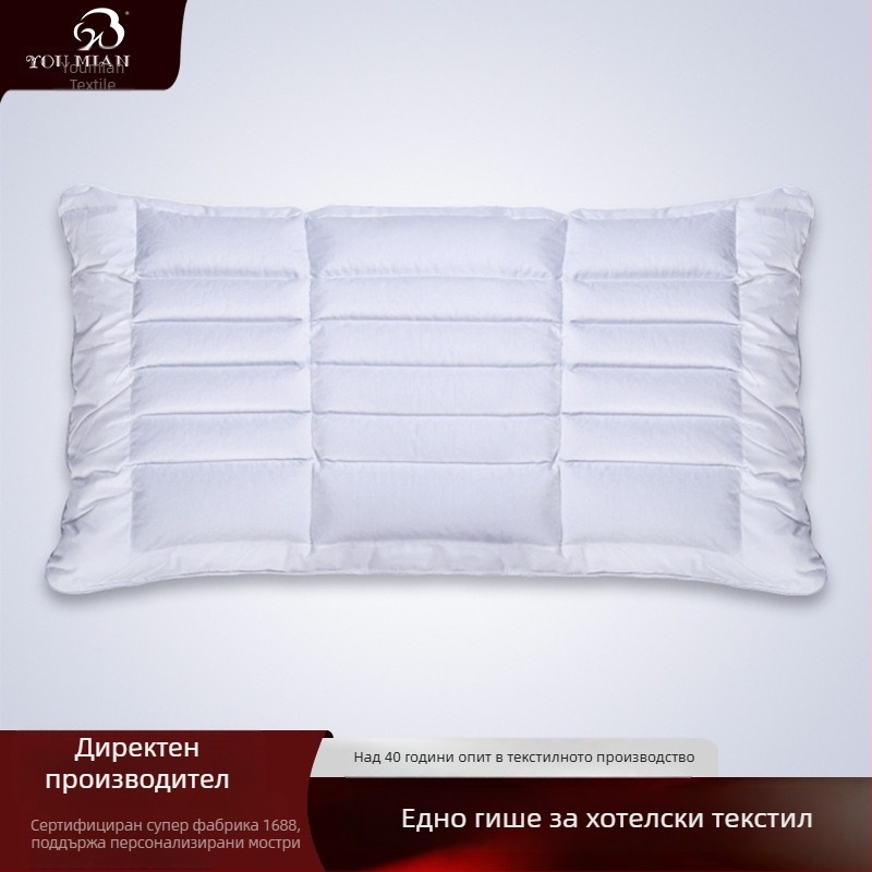 Възглавница с елда и памучно-ленен калъф - квадратна, 15-20 cm, 0.55-1.0 kg