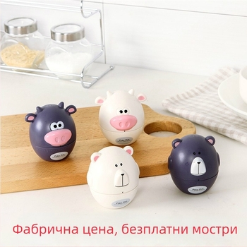 Кухненски таймер с животински дизайн, механичен с аларма, без батерии