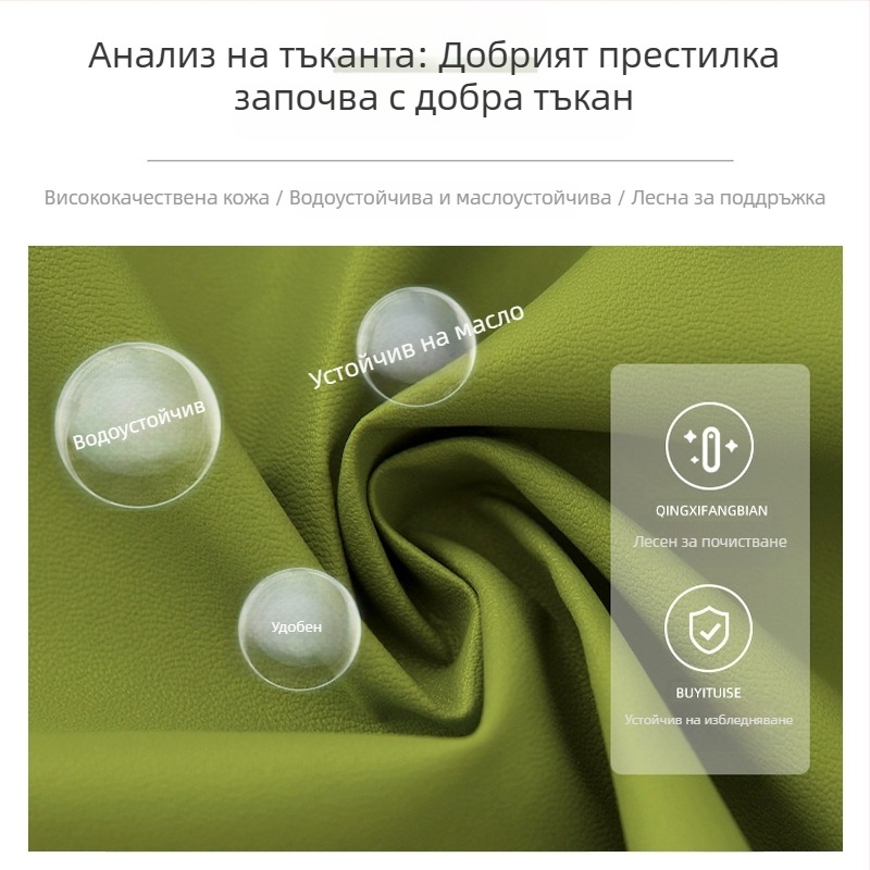 PU кожена престилка за домакинство, кухненска, корейски стил, водоустойчива и маслоустойчива с печат, модерно работно облекло