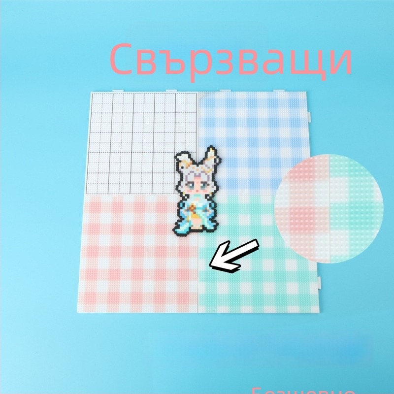Комплект 2.6 мм DIY мъниста с кофа за допълване и кутия за съхранение EVA мъниста – образователна играчка за деца