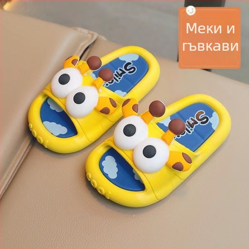 Детски сандали за момчета, лято, карикатурен дизайн, за вътрешно и външно носене, мека подметка