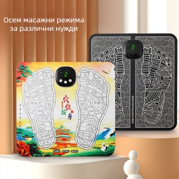 Умна EMS масажна подложка за крак с микроелектрично пулсово лечение