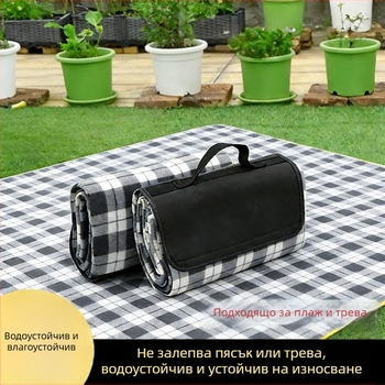 Външна влагоустойчива подложка за къмпинг и палатка, удебелена настилка, сгъваема водоустойчива пикникова подложка с противохлъзващо покритие
