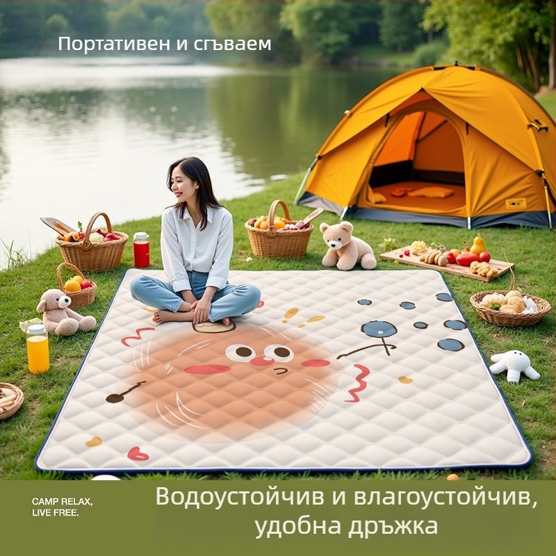 2026 Нова външна преносима пикникова подложка, влагозащитна и водоустойчива, за плаж, тревна площ и походи