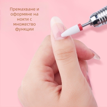 P10 презареждаема машинка за полиране на нокти с подменяема глава, преносим инструмент за оформяне на нокти