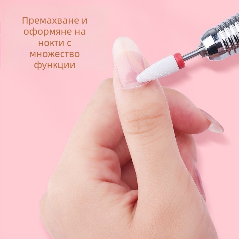P10 презареждаема машинка за полиране на нокти с подменяема глава, преносим инструмент за оформяне на нокти
