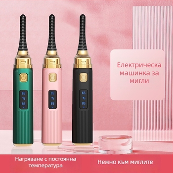 Нов електрически уред за извиване на мигли, мини USB нагряващ стилизатор