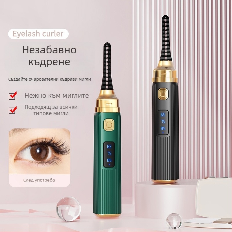 Нов електрически уред за извиване на мигли, мини USB нагряващ стилизатор