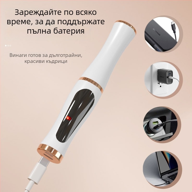 Презареждаема йонна електрическа щипка за мигли за дълготраен къдрен ефект